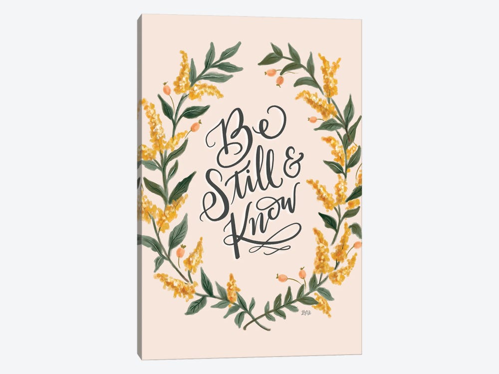 Be Still And Know - Pink by Lily & Val 1-piece Art Print
