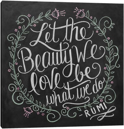 Beauty We Love Canvas Art Print - Lily & Val