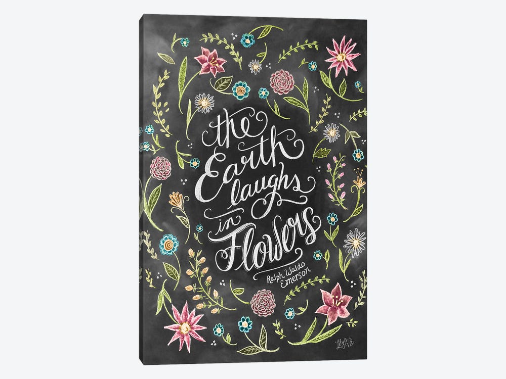 The Earth Laughs In Flowers by Lily & Val 1-piece Canvas Art Print
