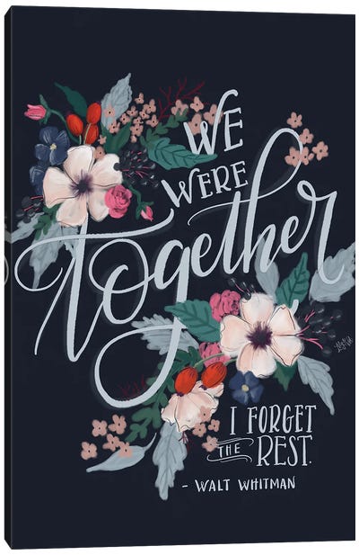 We Were Together Canvas Art Print - Lily & Val