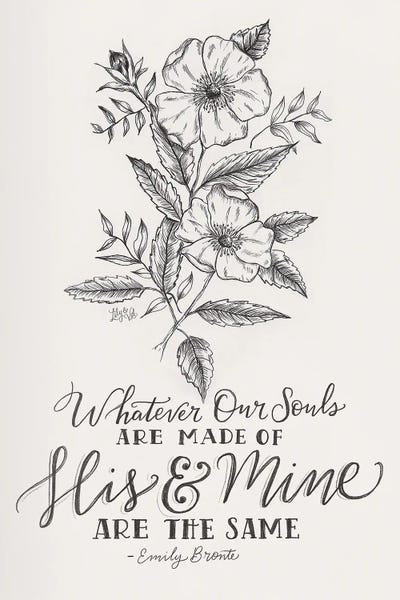Botanical Illustrations: Wedding Quote - Emily Bronte by Lily & Val