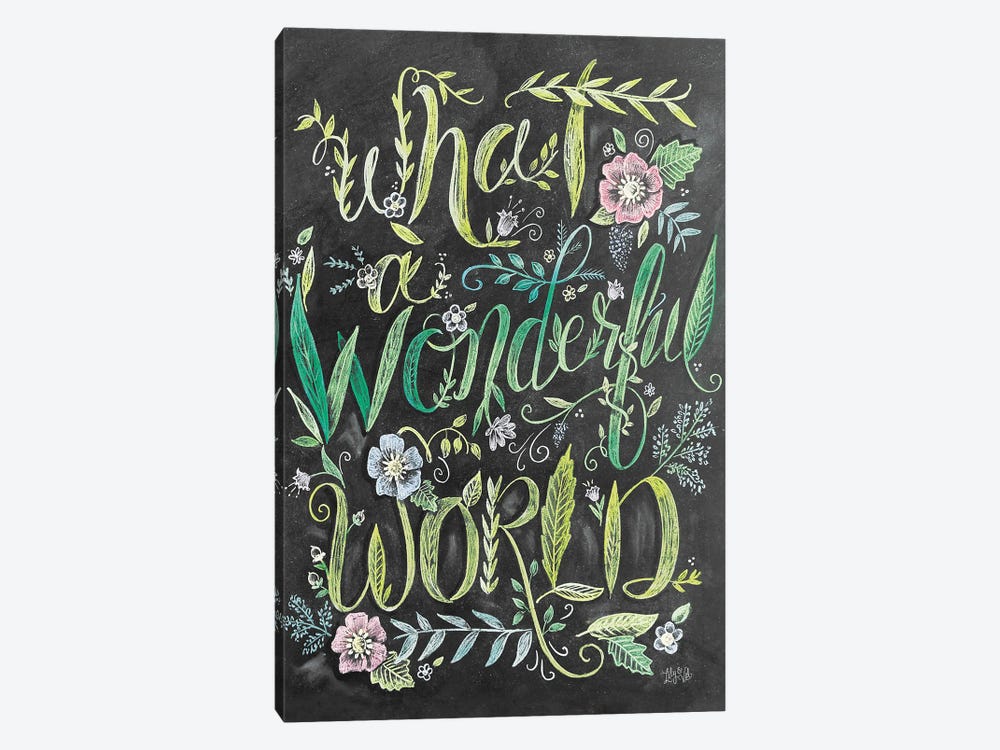 What A Wonderful World by Lily & Val 1-piece Canvas Art Print