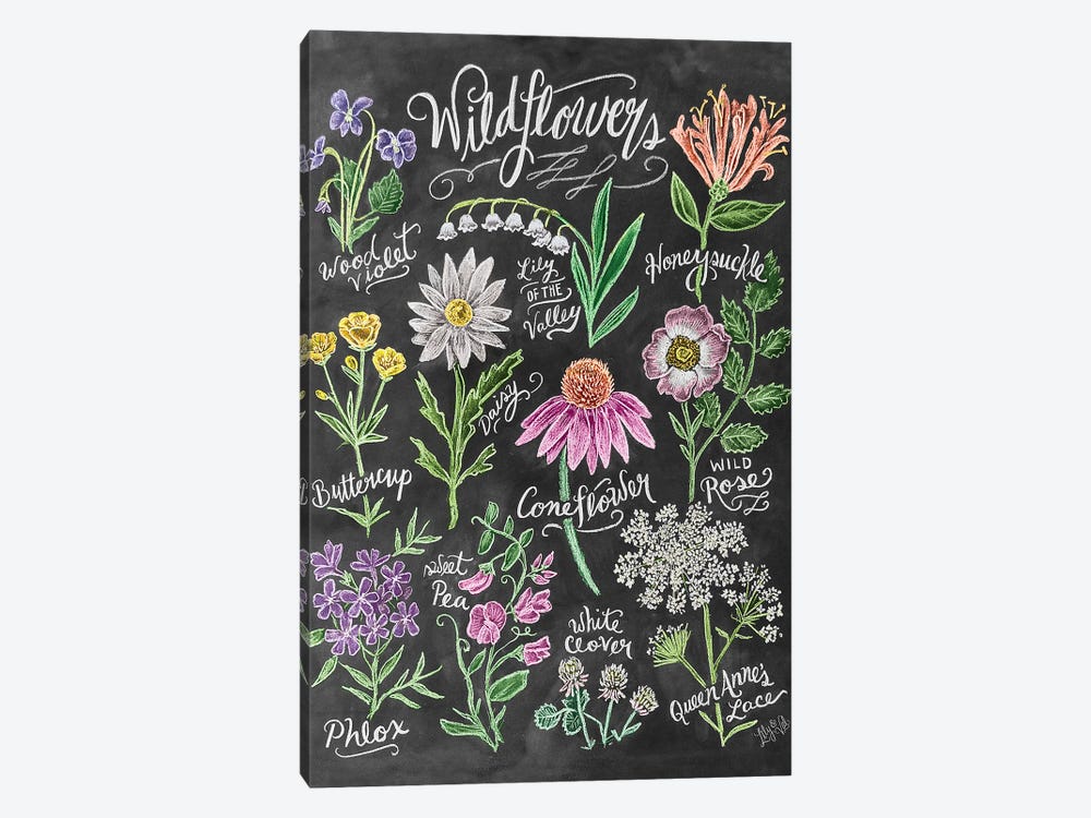 Wildflowers by Lily & Val 1-piece Canvas Wall Art