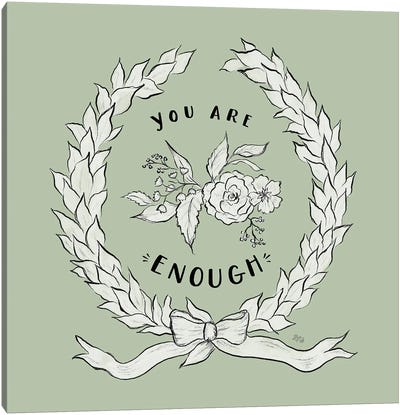 You Are Enough Canvas Art Print - Lily & Val