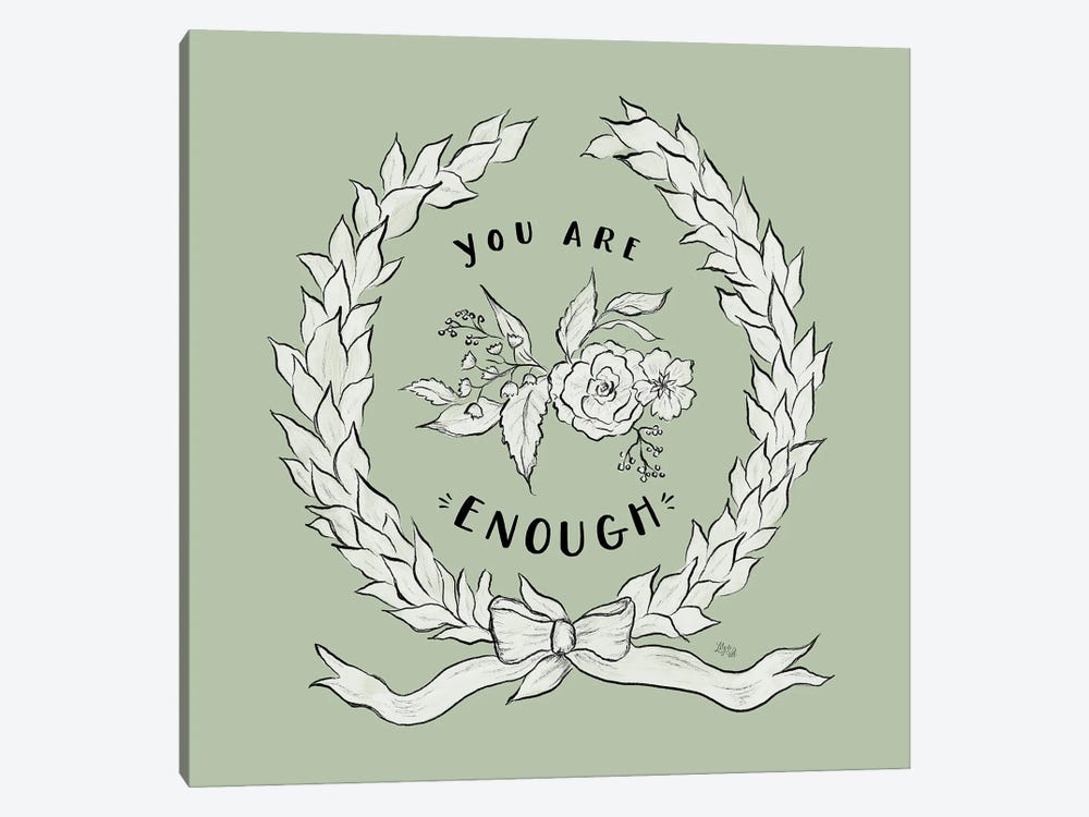 You Are Enough by Lily & Val 1-piece Canvas Print