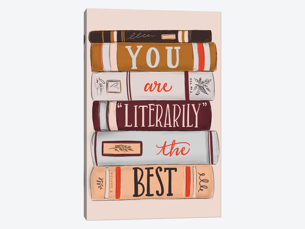 You Are Literarily The Best by Lily & Val 1-piece Canvas Art