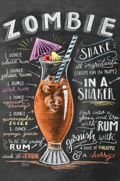 Illustrations: Zombie Recipe by Lily & Val