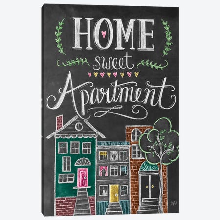 Home Sweet Apartment Canvas Print #LLV233} by Lily & Val Canvas Art Print