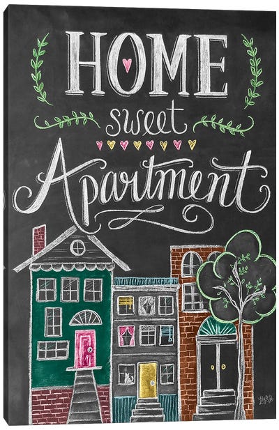 Home Sweet Apartment Canvas Art Print - Home Art