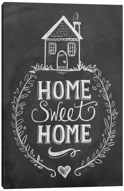 Home Sweet Home Canvas Art Print - Home for the Holidays
