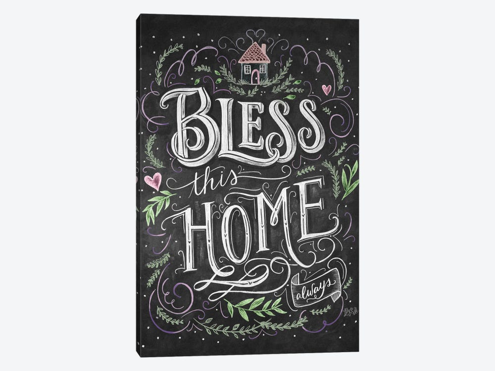 Bless This Home Always by Lily & Val 1-piece Canvas Art Print