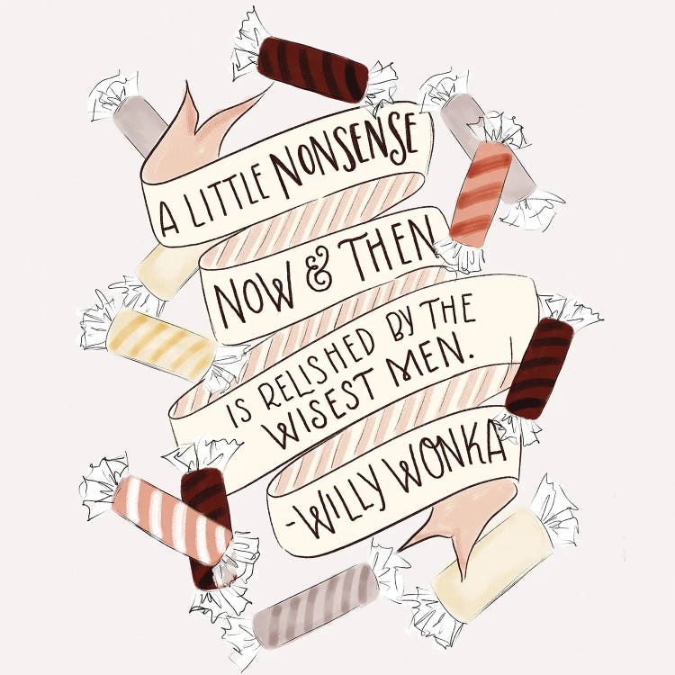 A Little Nonsense Baking by Lily & Val wall art