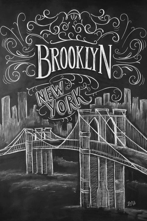 Brooklyn Bridge by Lily & Val wall art