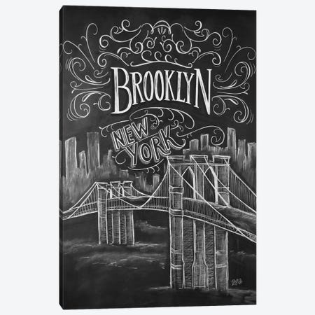 Brooklyn Bridge Canvas Print #LLV33} by Lily & Val Canvas Art Print