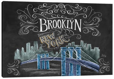 Brooklyn Bridge Ny Color Canvas Art Print - Brooklyn Art