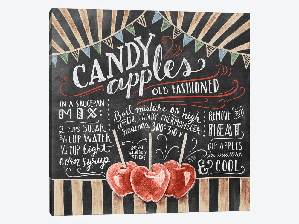 Candy Apples Recipe by Lily & Val 1-piece Canvas Art Print