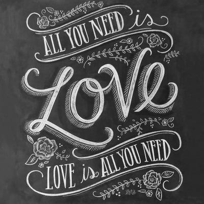 All You Need Is Love 3 by Lily & Val art print