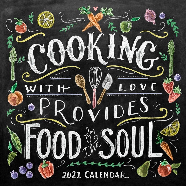 Cooking With Love Veggies by Lily & Val wall art