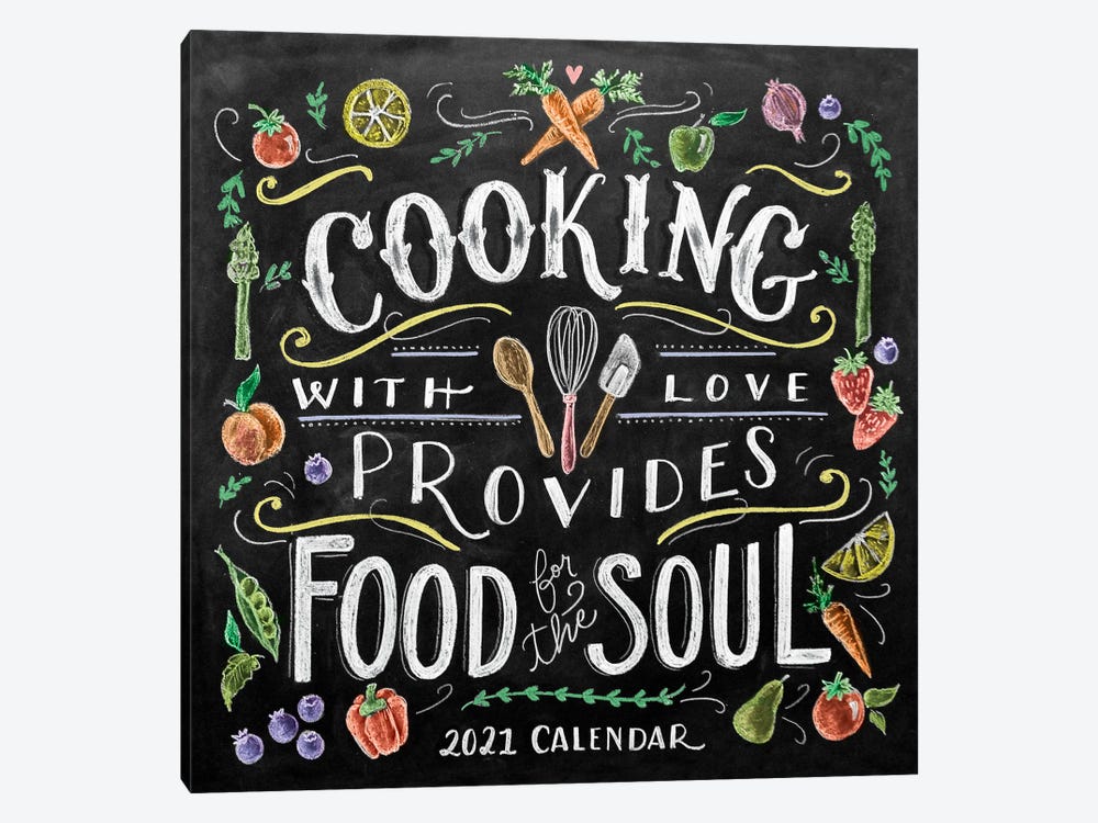 Cooking With Love Veggies by Lily & Val 1-piece Canvas Art