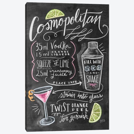 Cosmo Recipe Canvas Print #LLV59} by Lily & Val Canvas Print