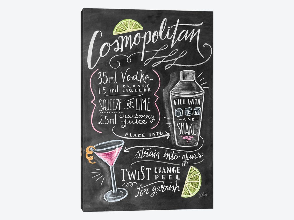 Cosmo Recipe by Lily & Val 1-piece Canvas Wall Art