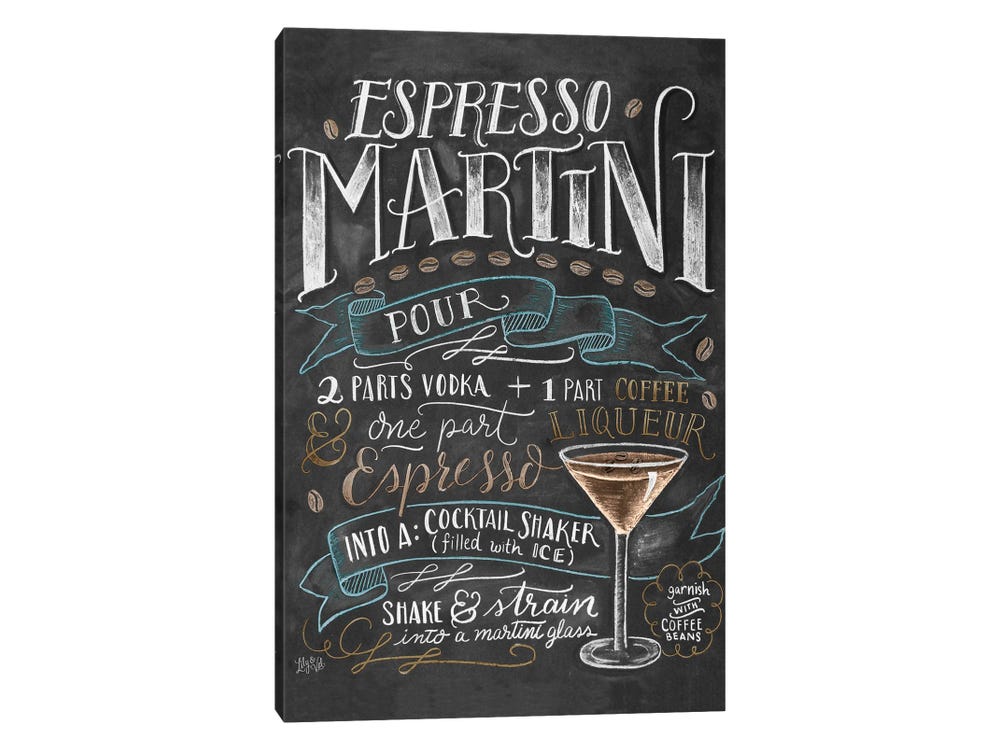 Engraved Espresso Martini Wooden Box Set