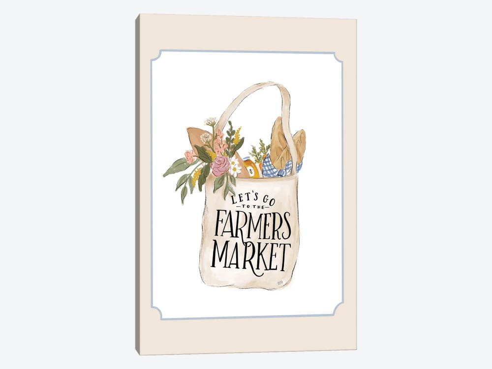 Farmers Market Bag by Lily & Val 1-piece Canvas Art Print