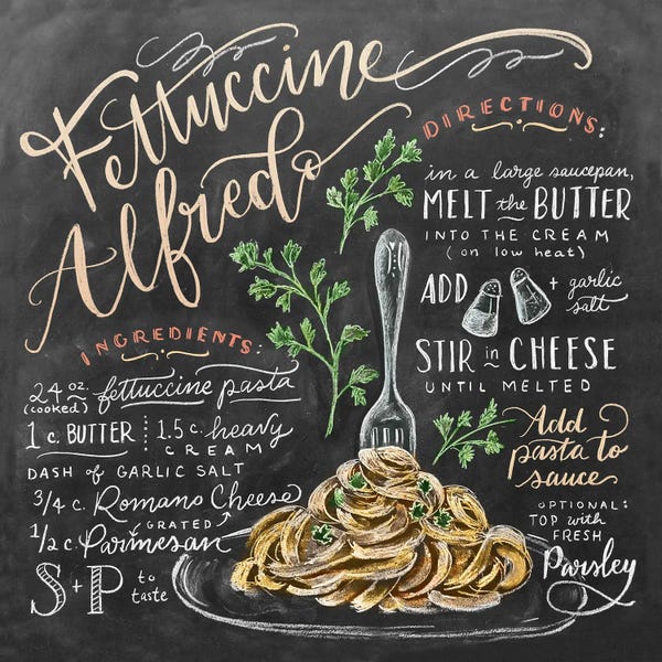 Kitchen: Fettuccine Alfredo Recipe by Lily & Val
