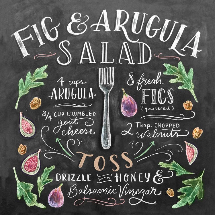 Lily & Val: Fig And Arugula Salad Recipe by Lily & Val