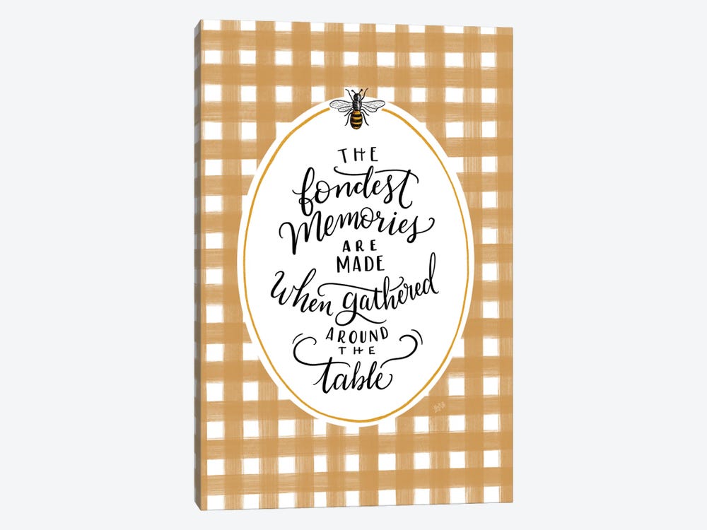 Fondest Memories Chalk by Lily & Val 1-piece Canvas Print