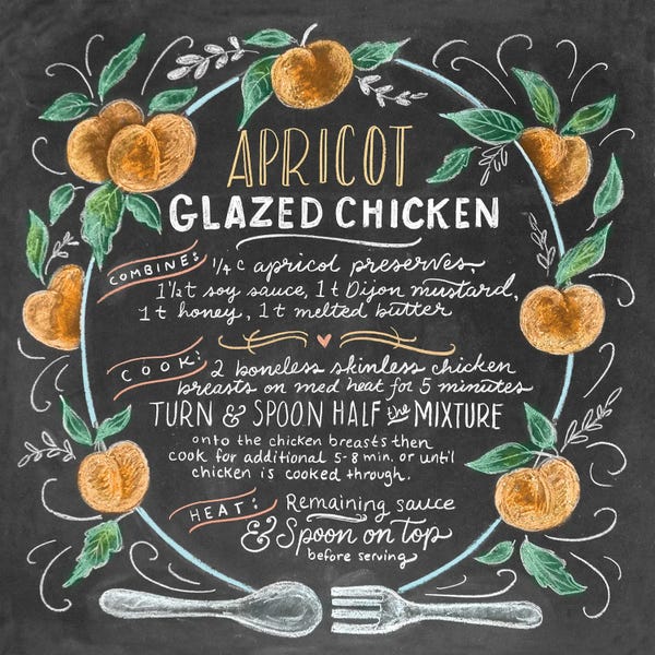 Meats: Apricot Glazed Chicken Recipe by Lily & Val