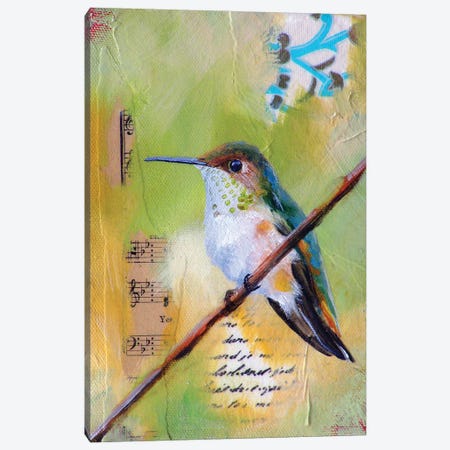 Hummingbird Song Canvas Print #LLX1} by Lisa Lamoreaux Canvas Art