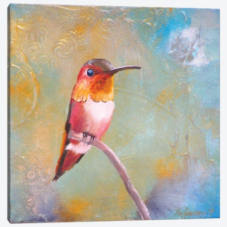 Hummingbird Perch Canvas Print #LLX24} by Lisa Lamoreaux Art Print
