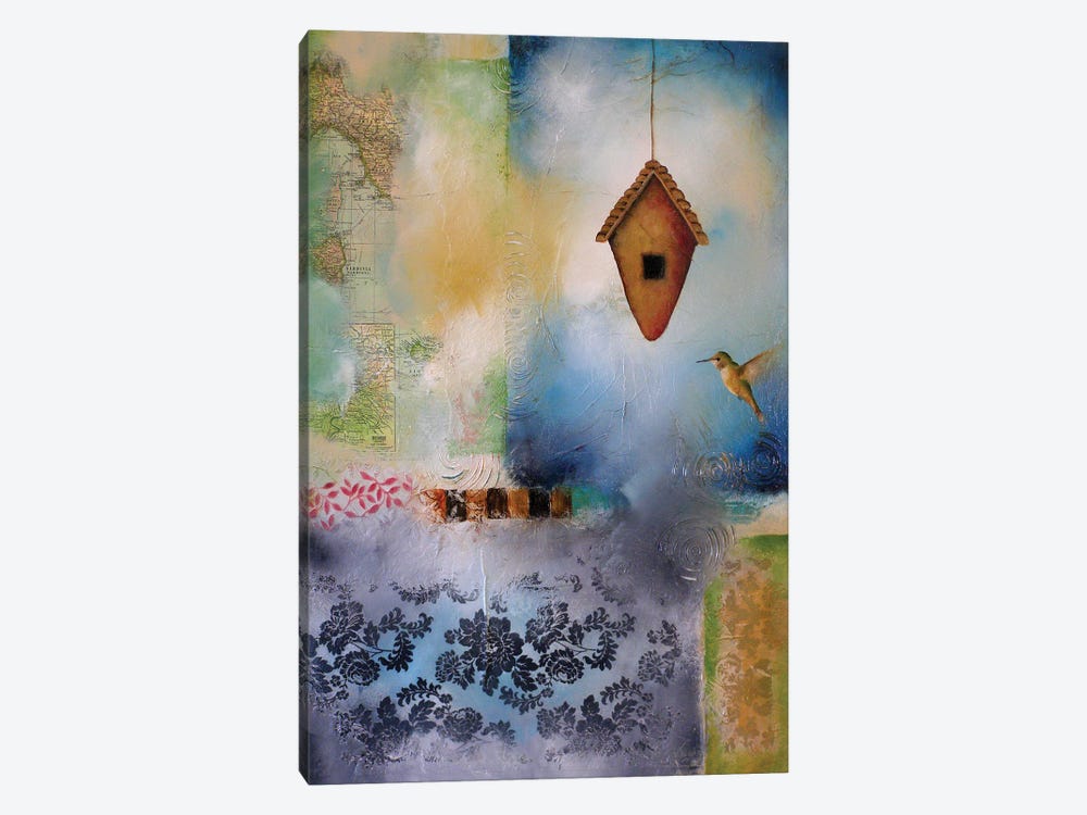 Hummingbird Abode by Lisa Lamoreaux 1-piece Canvas Art