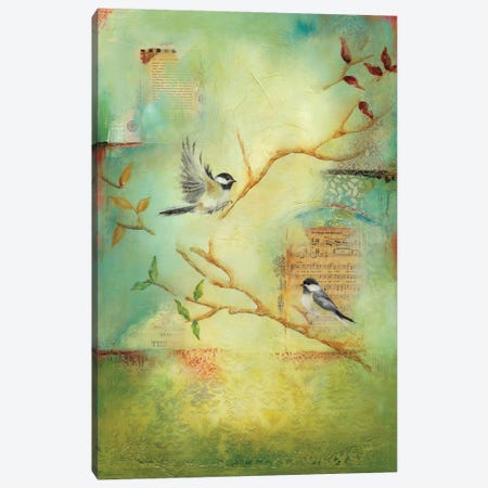 Chickadee Song Canvas Print #LLX5} by Lisa Lamoreaux Canvas Print