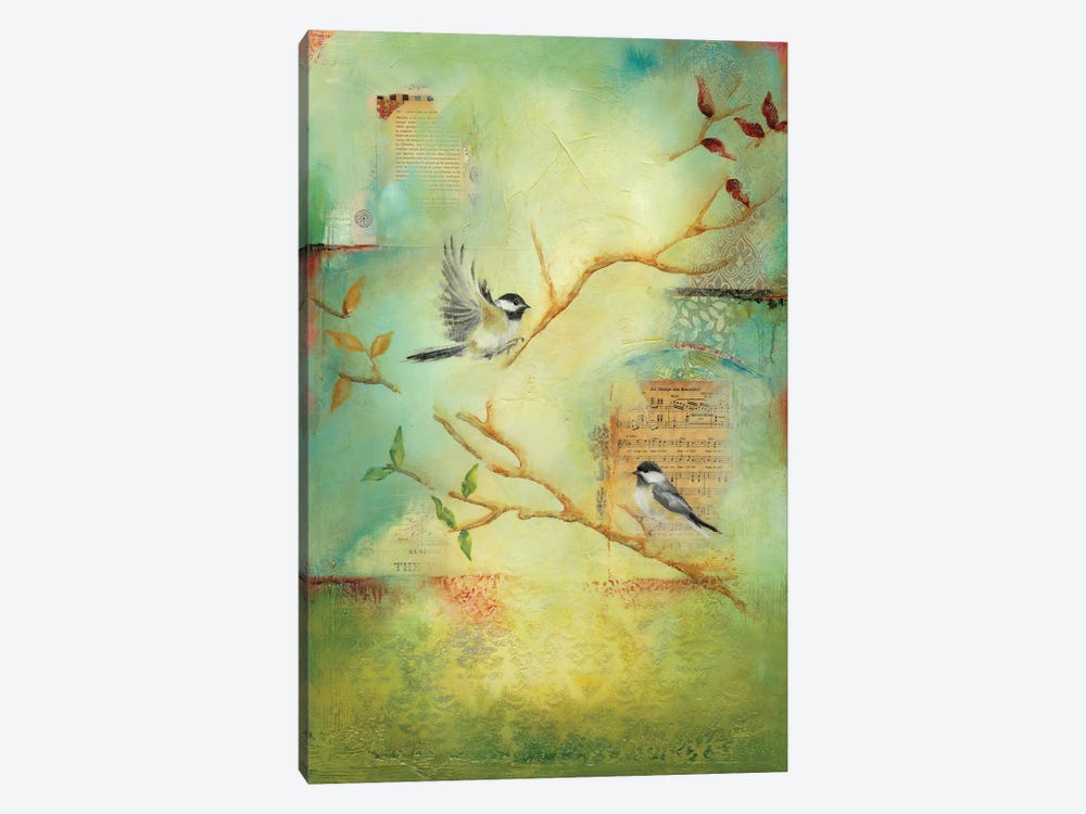 Chickadee Song by Lisa Lamoreaux 1-piece Art Print