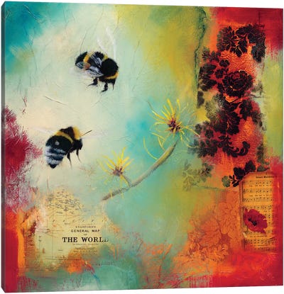 World Bee I Canvas Art Print - Lisa Lamoreaux