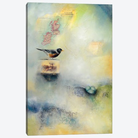 Robin's Nest Canvas Print #LLX7} by Lisa Lamoreaux Canvas Print