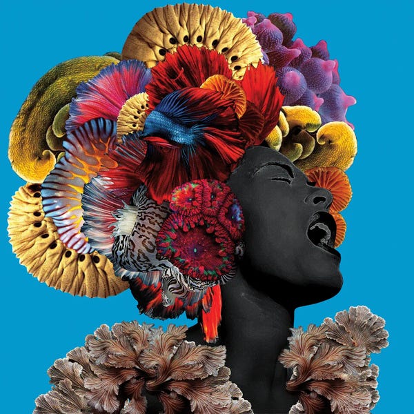 Floral & Botanical: The Blues by Lolita Lorenzo