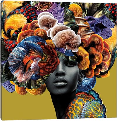 Good Hair Canvas Art Print - Floral & Botanical Art