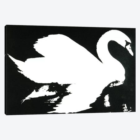 Swan Study 1 Canvas Print #LMD39} by Laura Mae Dooris Canvas Wall Art
