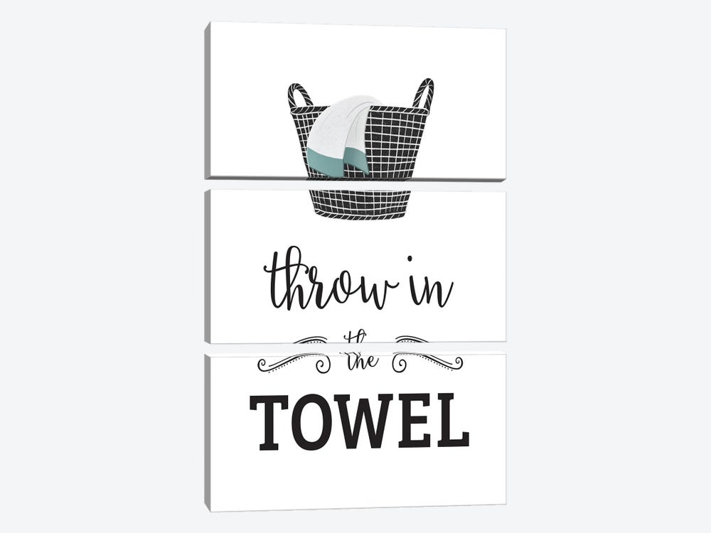 Throw in Towel by Leslie Mcfarland 3-piece Canvas Art