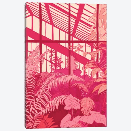 The Pink Greenhouse Canvas Print #LMH11} by Lucy Michelle Canvas Art