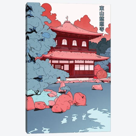 Ginkakuji Temple, Japan Canvas Print #LMH15} by Lucy Michelle Art Print