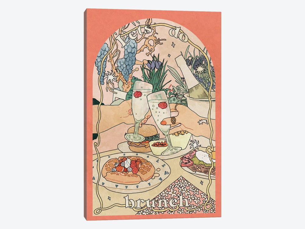 Let's Do Brunch by Lucy Michelle 1-piece Art Print