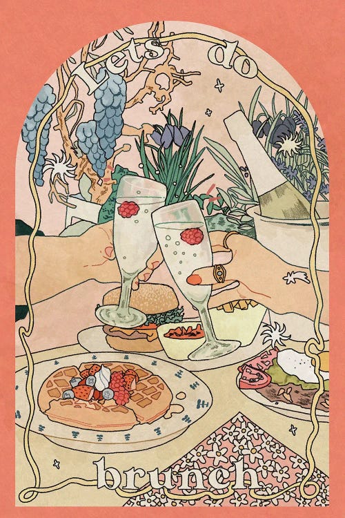 Let's Do Brunch by Lucy Michelle wall art