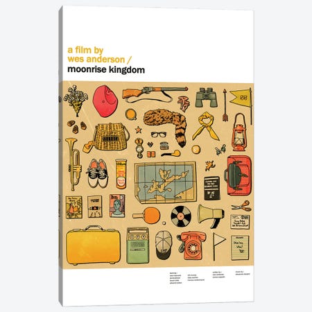 Moonrise Kingdom Wes Anderson Canvas Print #LMH27} by Lucy Michelle Canvas Art