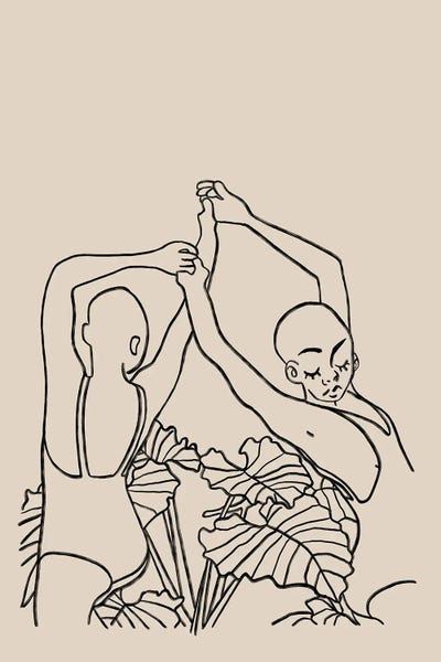 The Dancers by Lucy Michelle canvas print