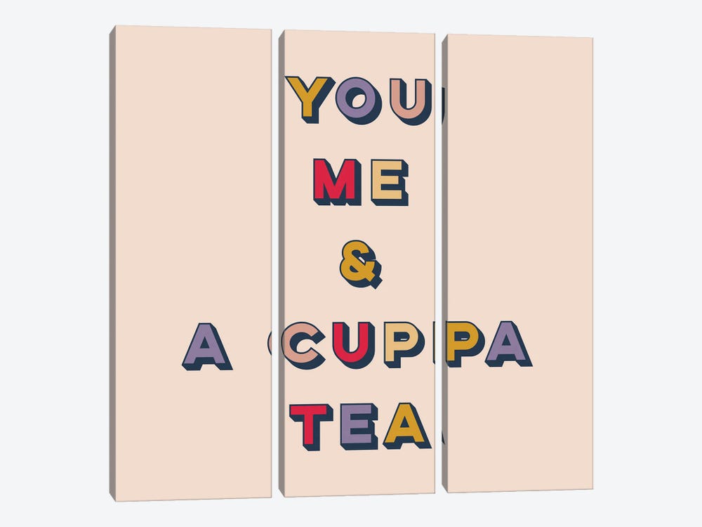 You, Me And A Cuppa Tea by Lucy Michelle 3-piece Canvas Art