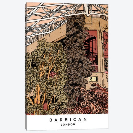 The Barbican Conservatory, London Canvas Print #LMH8} by Lucy Michelle Canvas Wall Art